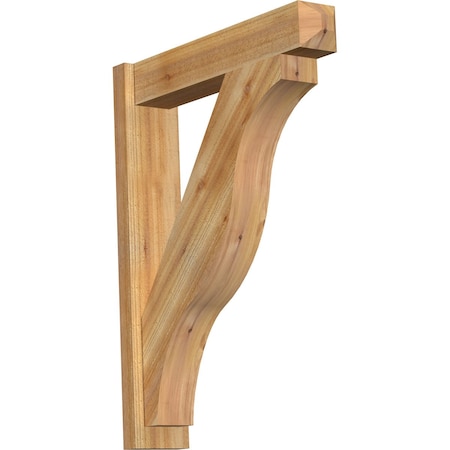 Ekena Millwork Funston Rough Sawn Craftsman Outlooker, Western Red Cedar, 6"W x 28"D x 36"H OUT06X28X36FST04RWR